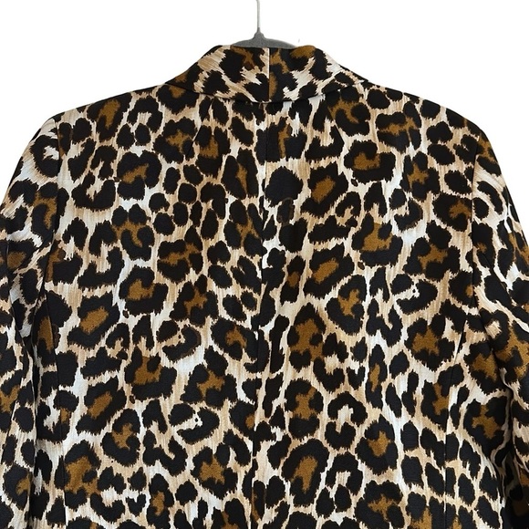 J. Crew Animal Print Parke Blazer Short Set Size 10 - Picture 6 of 13